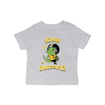 Infant Vive La Fete Gray Iowa Hawkeyes Dinorrific T-Shirt
