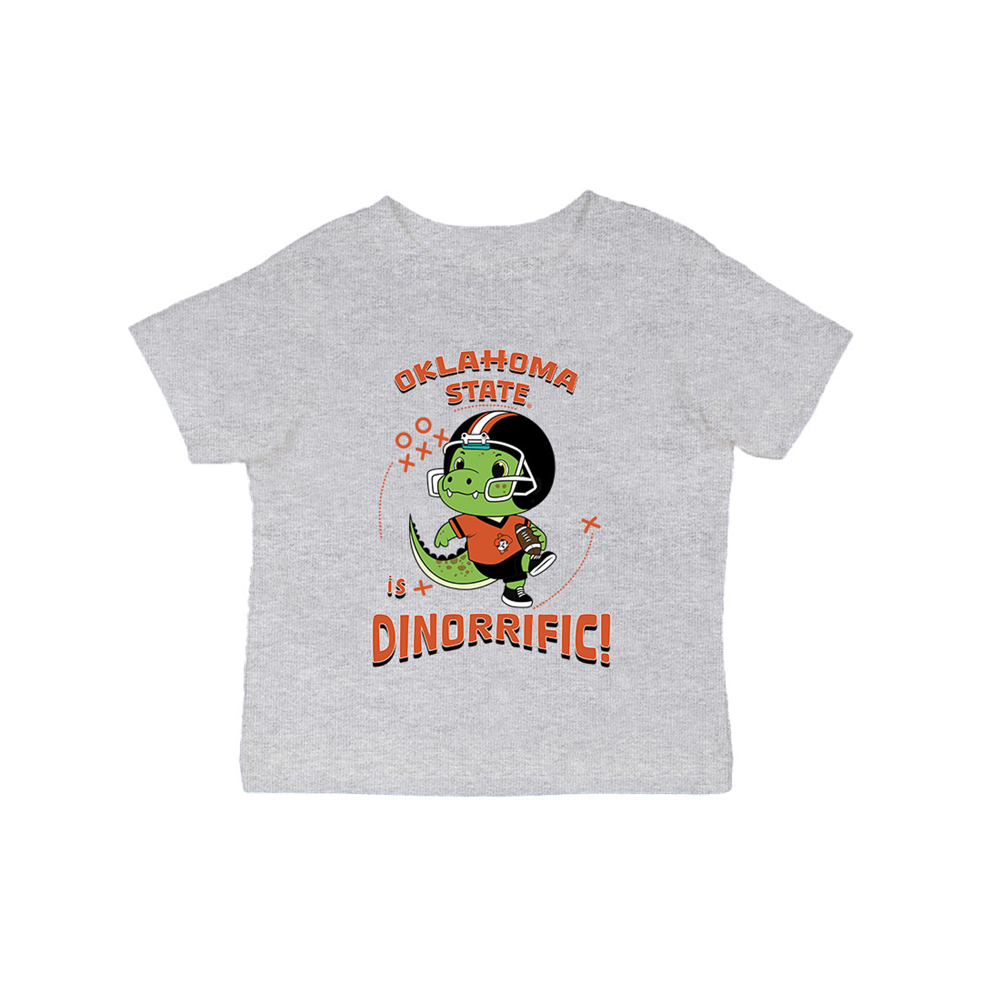 Infant Vive La Fete Gray Oklahoma State Cowboys Dinorrific T-Shirt