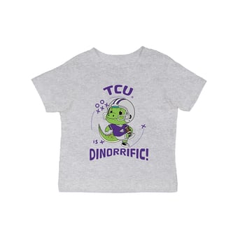 Infant Vive La Fete Gray TCU Horned Frogs Dinorrific T-Shirt