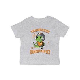 Infant Vive La Fete Gray Tennessee Volunteers Dinorrific T-Shirt
