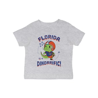 Infant Vive La Fete Gray Florida Gators Dinorrific T-Shirt