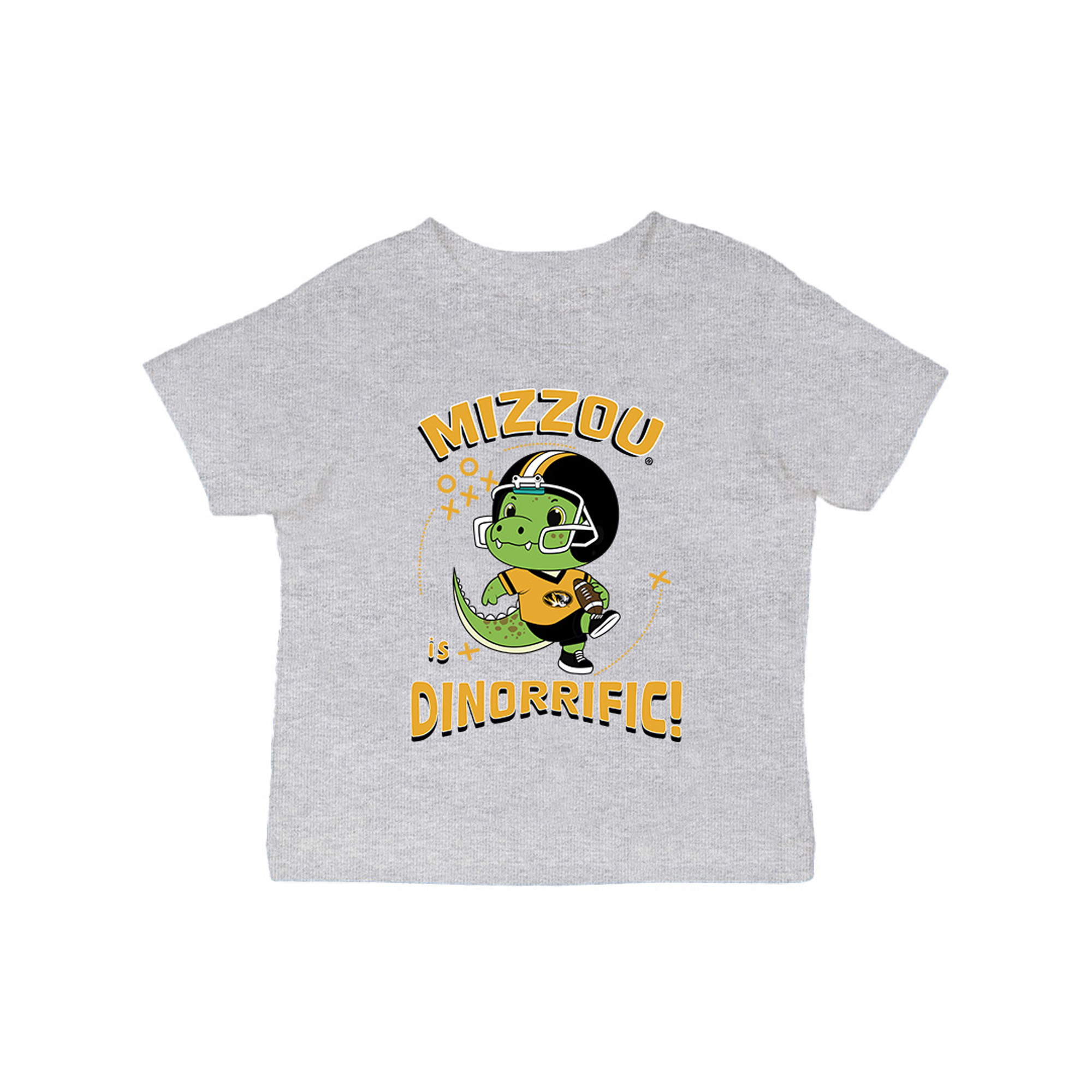 Infant Vive La Fete Gray Missouri Tigers Dinorrific T-Shirt