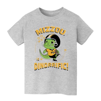 Youth Vive La Fete Gray Missouri Tigers Dinorrific T-Shirt
