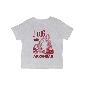 Infant Vive La Fete Gray Arkansas Razorbacks Excavator T-Shirt