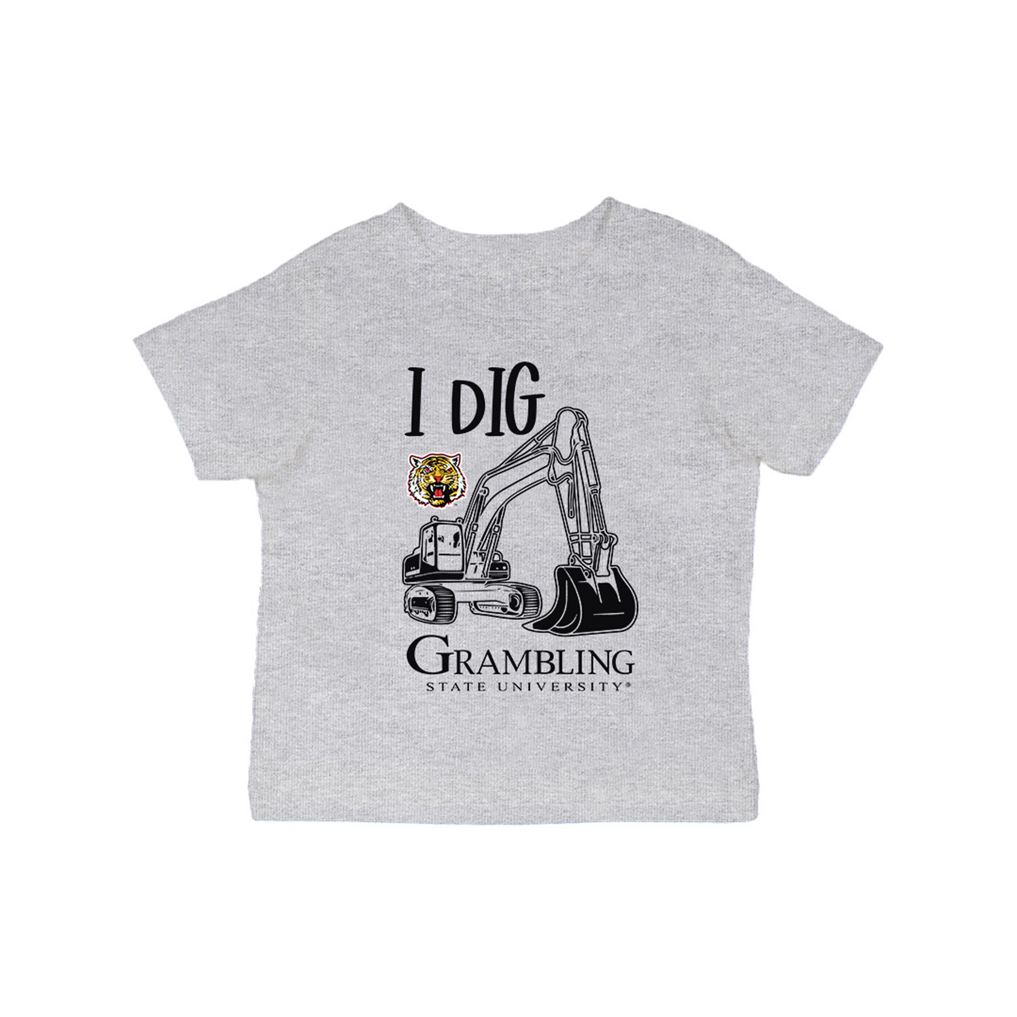 Infant Vive La Fete Gray Grambling Tigers Excavator T-Shirt