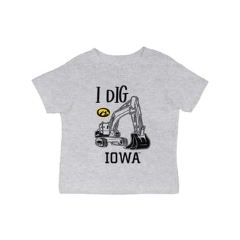 Infant Vive La Fete Gray Iowa Hawkeyes Excavator T-Shirt