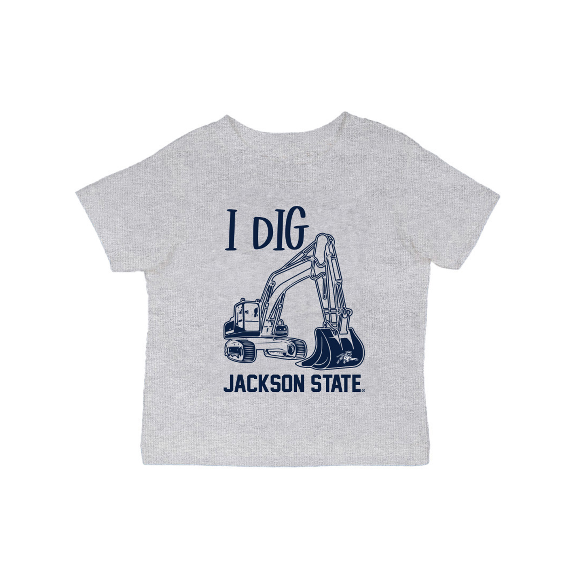 Infant Vive La Fete Gray Jackson State Tigers Excavator T-Shirt
