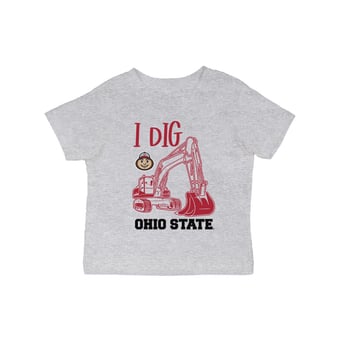Infant Vive La Fete Gray Ohio State Buckeyes Excavator T-Shirt