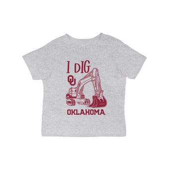 Infant Vive La Fete Gray Oklahoma Sooners Excavator T-Shirt