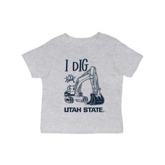 Infant Vive La Fete Gray Utah State Aggies Excavator T-Shirt