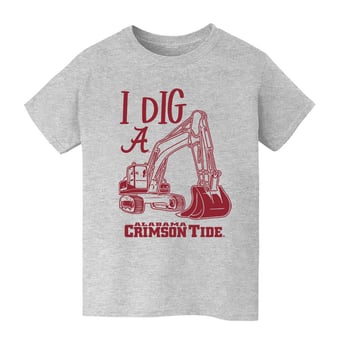 Youth Vive La Fete Gray Alabama Crimson Tide Excavator T-Shirt