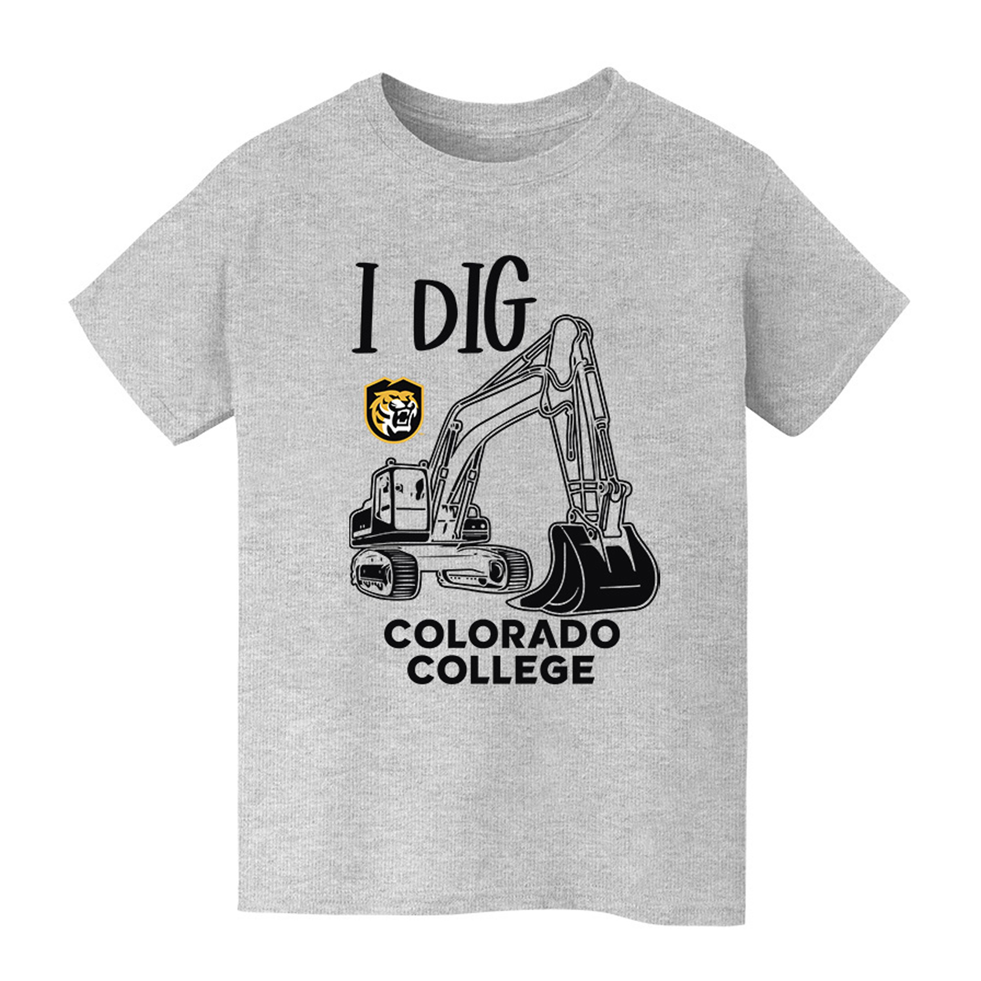 Youth Vive La Fete Gray Colorado College Tigers Excavator T-Shirt