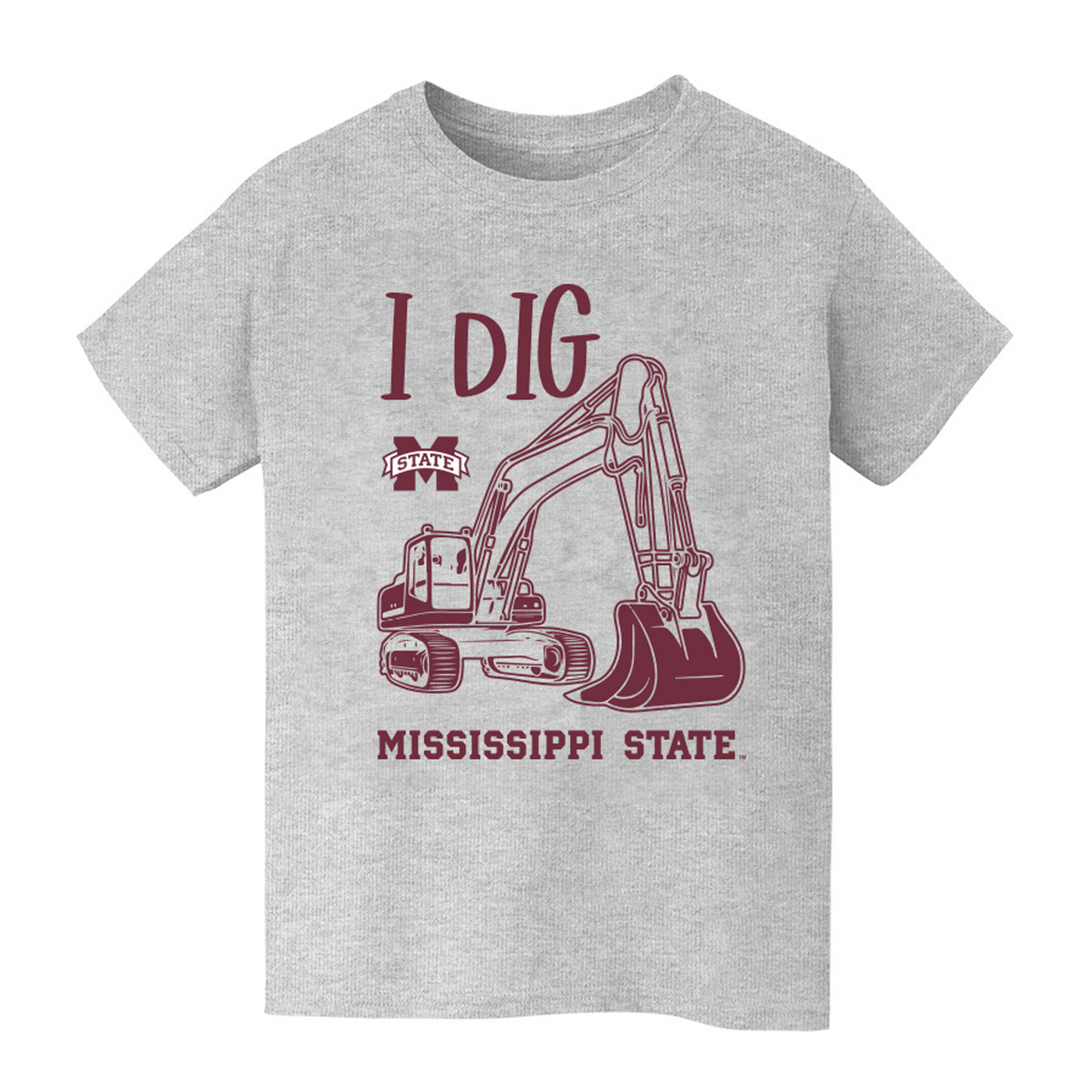 Youth Vive La Fete Gray Mississippi State Bulldogs Excavator T-Shirt Youth Vive La Fete Gray Mississippi State Bulldogs Excavator T-Shirt