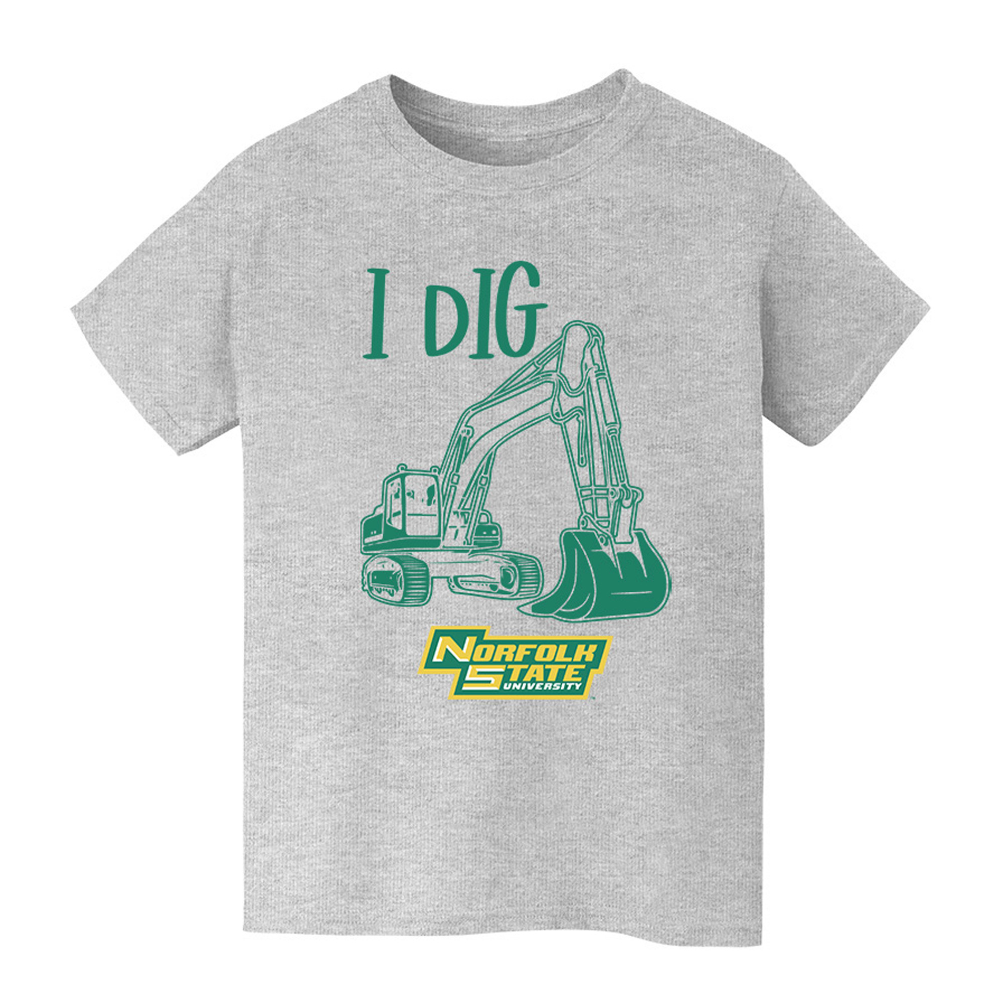 Youth Vive La Fete Gray Norfolk State Spartans Excavator T-Shirt