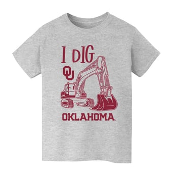 Youth Vive La Fete Gray Oklahoma Sooners Excavator T-Shirt