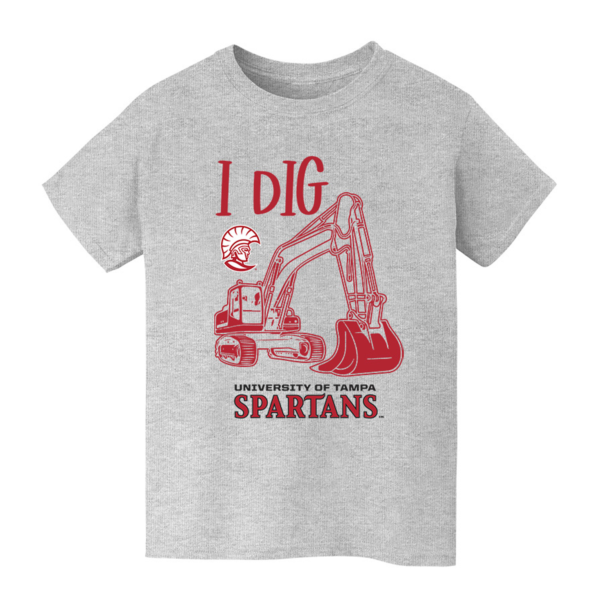 Youth Vive La Fete Gray Tampa Spartans Excavator T-Shirt