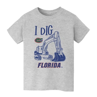 Youth Vive La Fete Gray Florida Gators Excavator T-Shirt