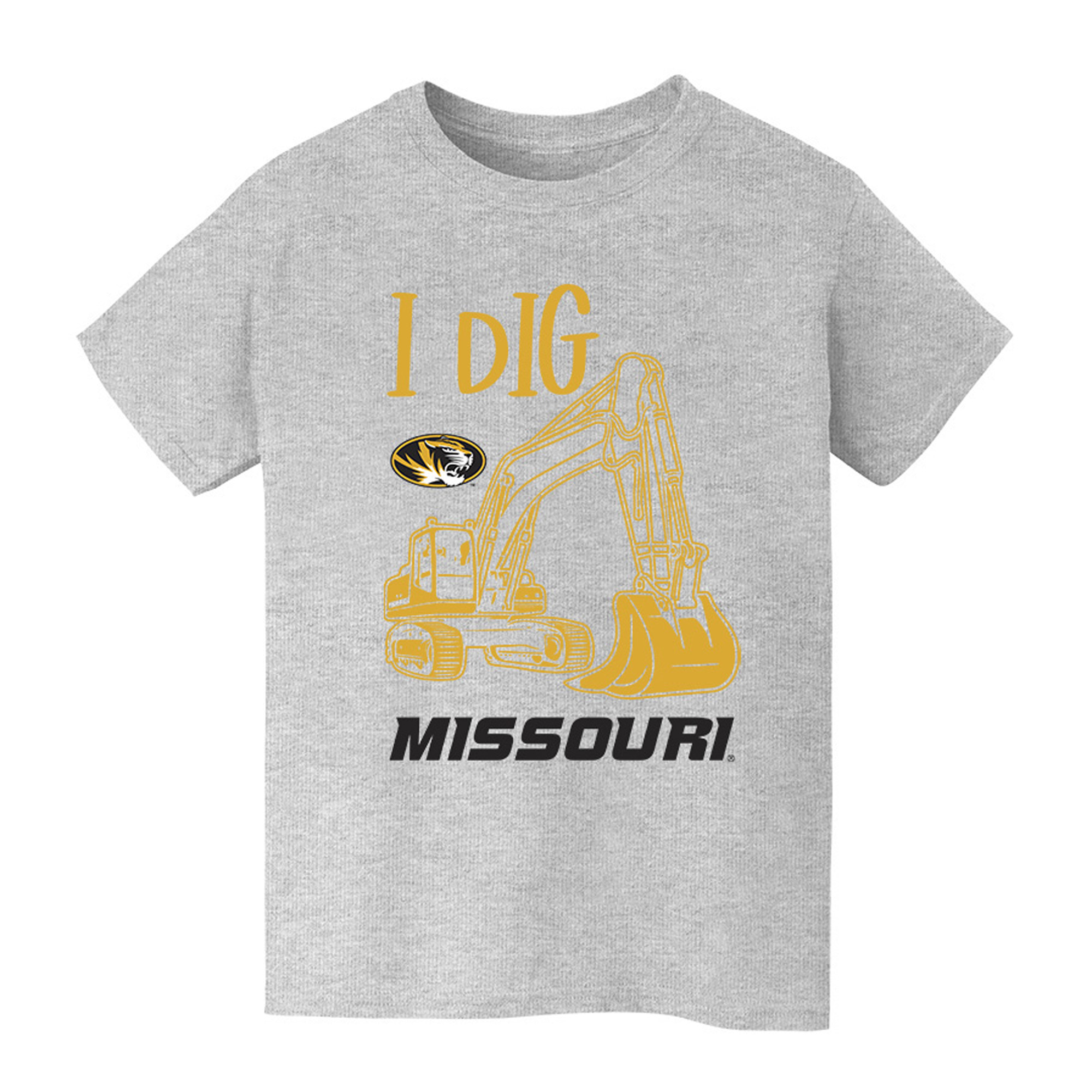 Youth Vive La Fete Gray Missouri Tigers Excavator T-Shirt