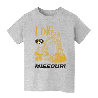 Youth Vive La Fete Gray Missouri Tigers Excavator T-Shirt