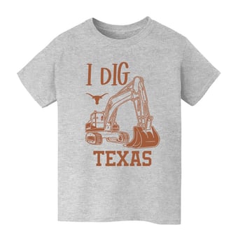 Youth Vive La Fete Gray Texas Longhorns Excavator T-Shirt