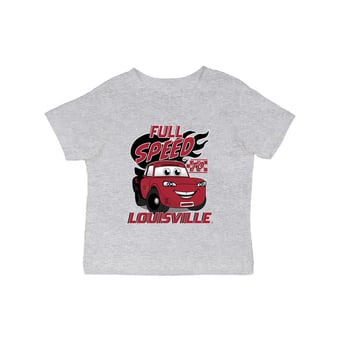 Infant Vive La Fete Gray Louisville Cardinals Full Speed T-Shirt
