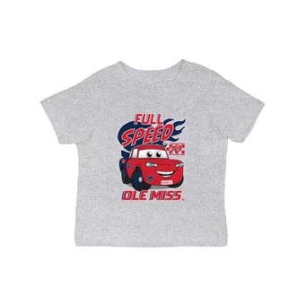 Infant Vive La Fete Gray Ole Miss Rebels Full Speed T-Shirt