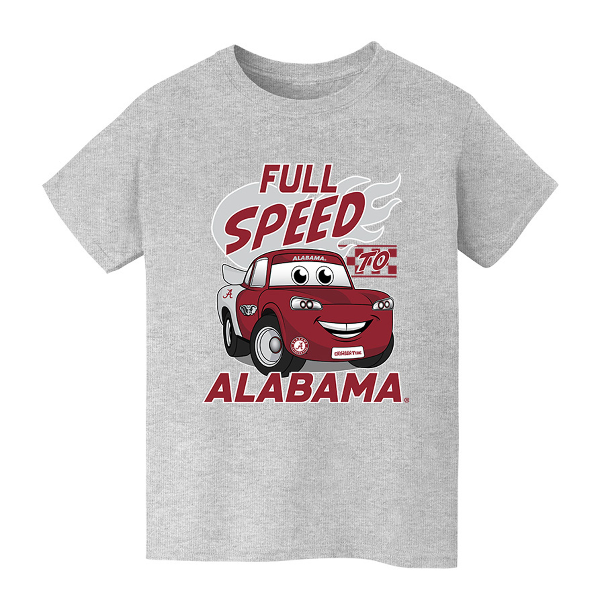 Youth Vive La Fete Gray Alabama Crimson Tide Full Speed T-Shirt
