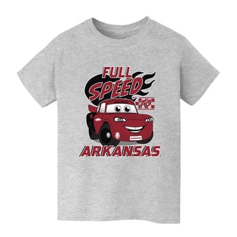 Youth Vive La Fete  Gray Arkansas Razorbacks Full Speed T-Shirt