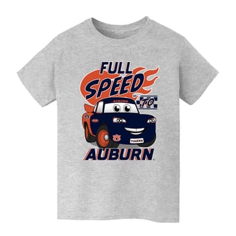 Youth Vive La Fete  Gray Auburn Tigers Full Speed T-Shirt