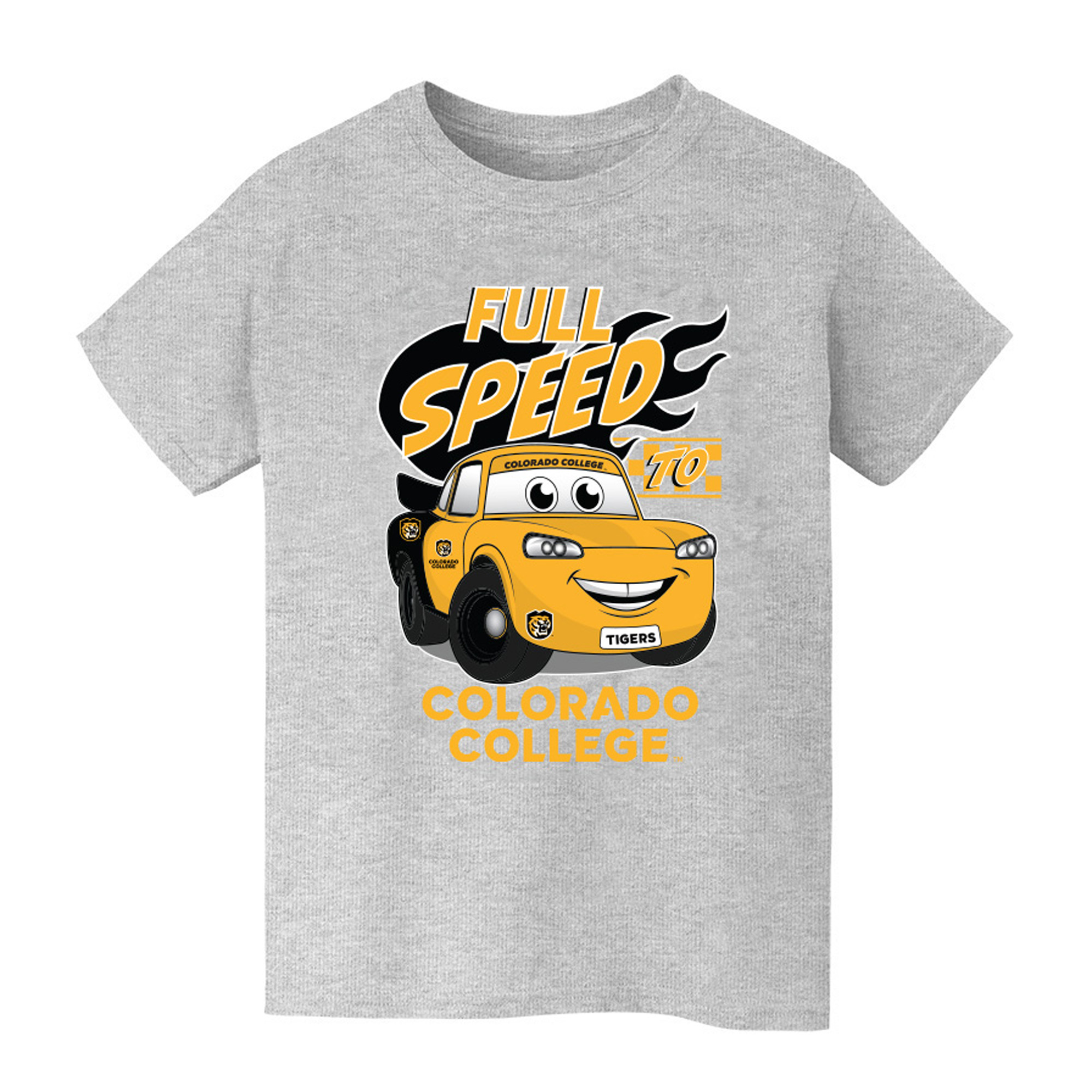 Youth Vive La Fete  Gray Colorado College Tigers Full Speed T-Shirt