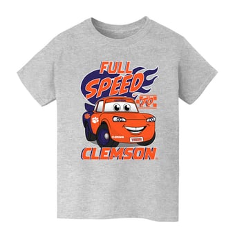 Youth Vive La Fete  Gray Clemson Tigers Full Speed T-Shirt