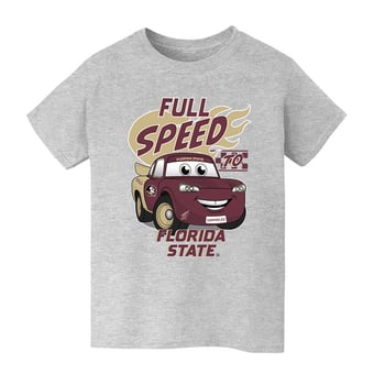 Youth Vive La Fete  Gray Florida State Seminoles Full Speed T-Shirt