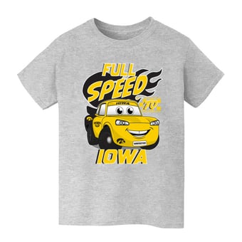 Youth Vive La Fete  Gray Iowa Hawkeyes Full Speed T-Shirt