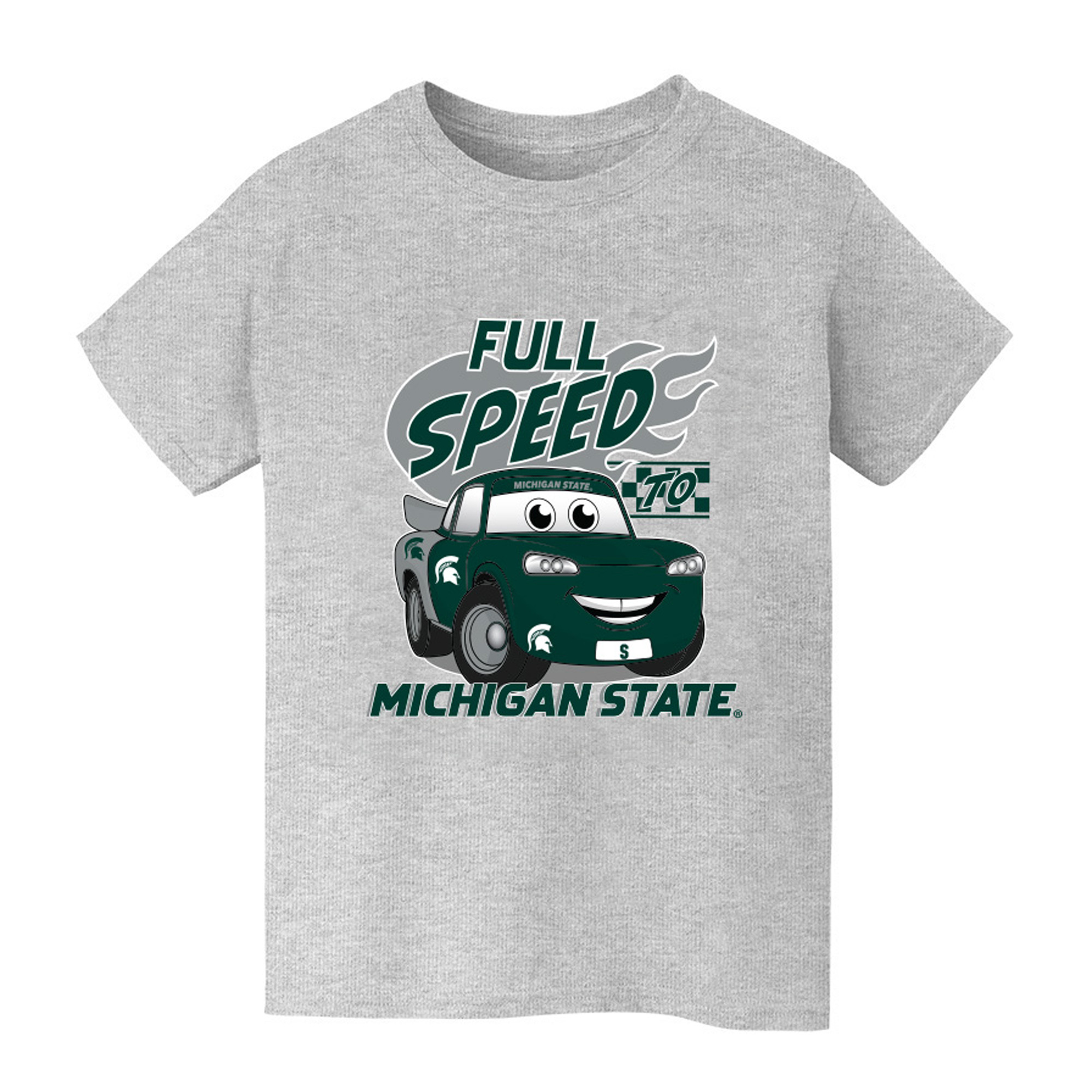 Youth Vive La Fete  Gray Michigan State Spartans Full Speed T-Shirt