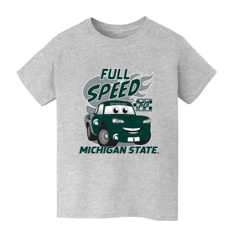 Youth Vive La Fete  Gray Michigan State Spartans Full Speed T-Shirt