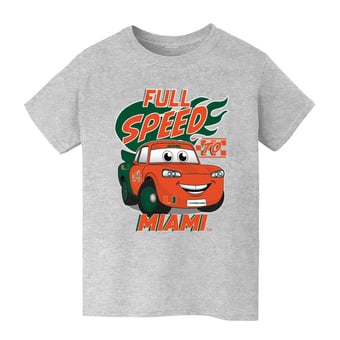 Youth Vive La Fete  Gray Miami Hurricanes Full Speed T-Shirt