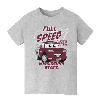 Youth Vive La Fete  Gray Mississippi State Bulldogs Full Speed T-Shirt