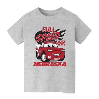 Youth Vive La Fete  Gray Nebraska Huskers Full Speed T-Shirt