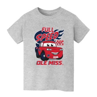 Youth Vive La Fete  Gray Ole Miss Rebels Full Speed T-Shirt