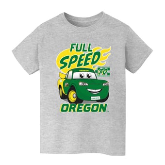 Youth Vive La Fete  Gray Oregon Ducks Full Speed T-Shirt