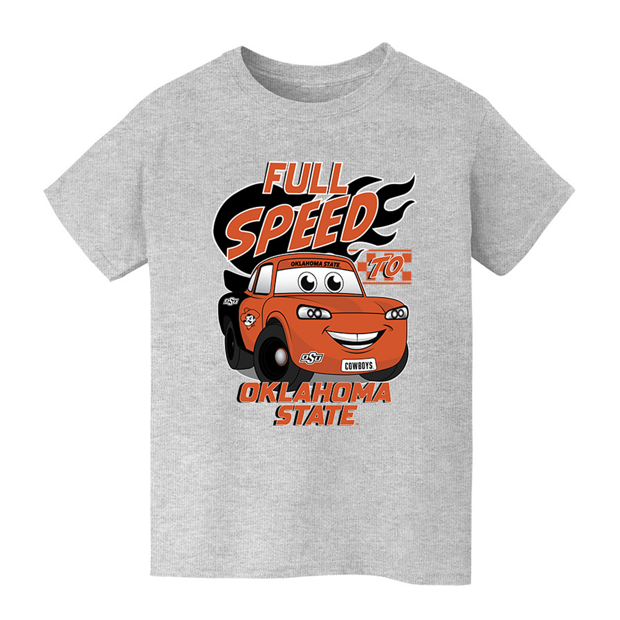 Youth Vive La Fete  Gray Oklahoma State Cowboys Full Speed T-Shirt