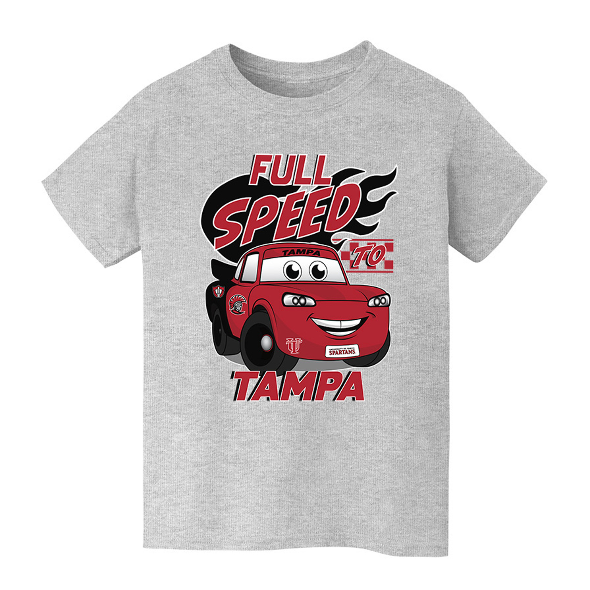 Youth Vive La Fete  Gray Tampa Spartans Full Speed T-Shirt