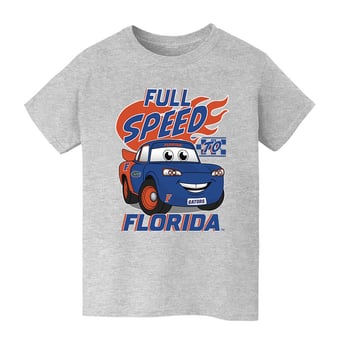 Youth Vive La Fete  Gray Florida Gators Full Speed T-Shirt