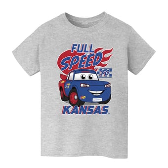 Youth Vive La Fete  Gray Kansas Jayhawks Full Speed T-Shirt