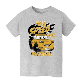 Youth Vive La Fete  Gray Missouri Tigers Full Speed T-Shirt