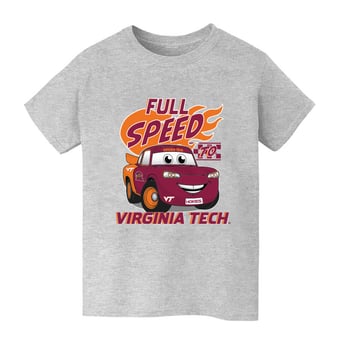 Youth Vive La Fete  Gray Virginia Tech Hokies Full Speed T-Shirt