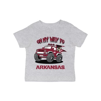 Infant Vive La Fete Gray Arkansas Razorbacks On My Way T-Shirt