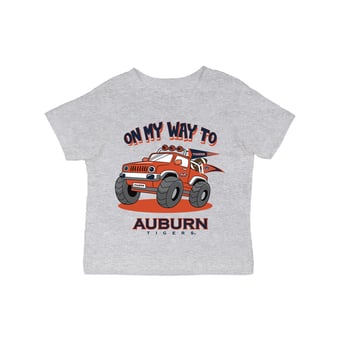 Infant Vive La Fete Gray Auburn Tigers On My Way T-Shirt