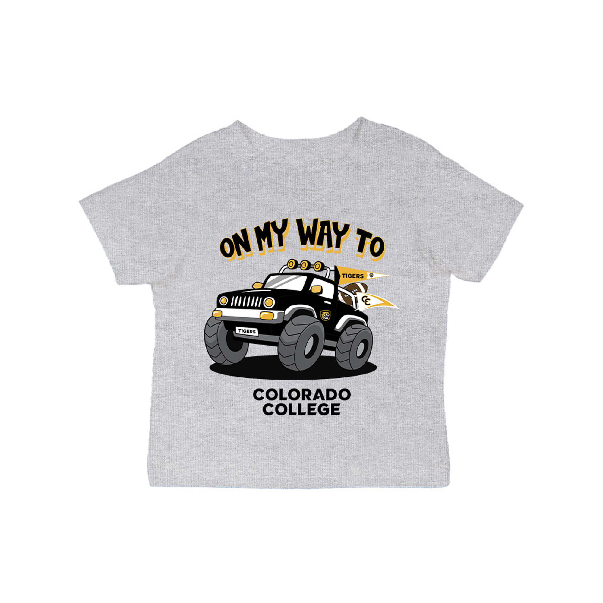 Infant Vive La Fete Gray Colorado College Tigers On My Way T-Shirt