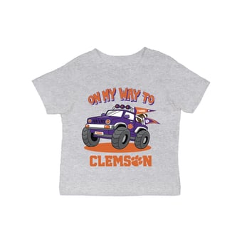 Infant Vive La Fete Gray Clemson Tigers On My Way T-Shirt